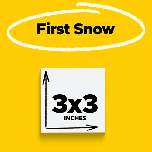 Miniatura 2 de Notas superadhesivas de Post-it, 3 x 3 pulgadas, Blanco Primera nevada