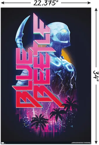 Miniatura 3 de Trends International Póster de pared de DC Comics Movie Blue Beetle Versión sin marco