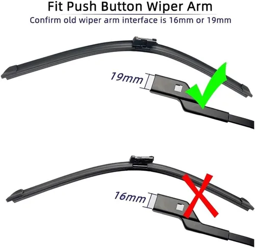Miniatura 3 de Car Wiper Compatible with XPeng G3 2019-2022 Front Wiper Blades Soft Rubber Windscreen Wipers Auto Windshield 22" 18" 550mm 450mm (Color : 2 PCS)