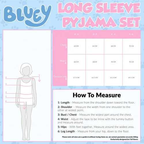 Miniatura 7 de Bluey Pijamas para niñas