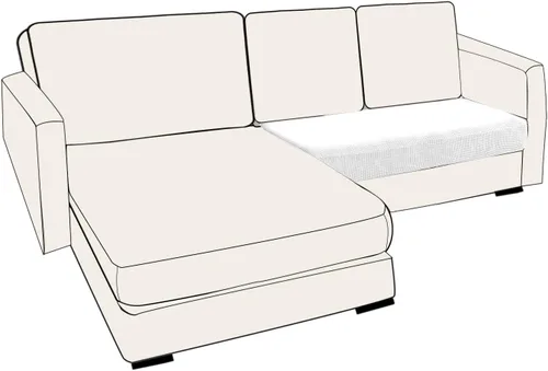 Miniatura 46 de UNBBRRL Fundas de cojín de asiento para sofá, elásticas, funda de cojín individual para sofá, fundas de cojín para sofá, fundas de héroe protegen