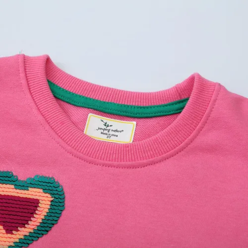 Miniatura 31 de Sudaderas para niñas pequeñas, cuello redondo, sin botones, de manga larga, para invierno, casual, ropa 2T-7T, Dinosaurio