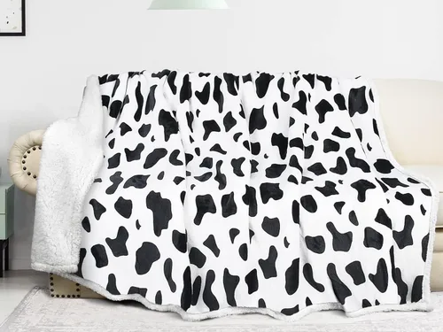 Miniatura 12 de Manta de Sherpa mullida con estampado de tigre; manta supersuave de vellón de visón, manta mullida para la cama y ver televisión, manta mullida