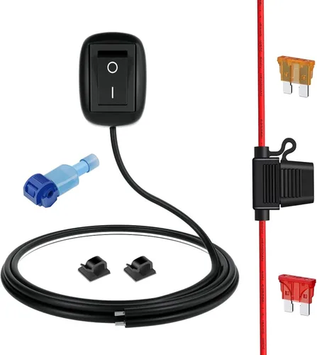 Gebildet Interruptor de botón tipo pasta SPST de 12V-220V/10A con cable de 3.3 ft, interruptor de encendido/apagado con forma de gota de agua con