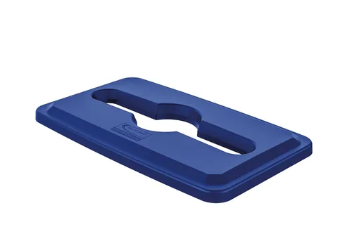 Miniatura 6 de Suncast Commercial Tapa de resina con tapa doble abatible para botes de basura delgados de 23 galones, diseño a presión para una fácil eliminación