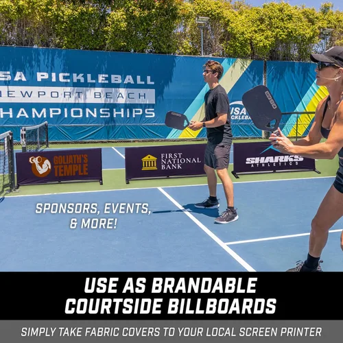 Miniatura 3 de GoSports Pickleball Ball Barrier 3 Pack - Choose Brandable or Pre-Branded - Court Dividers for Pickleball Courts