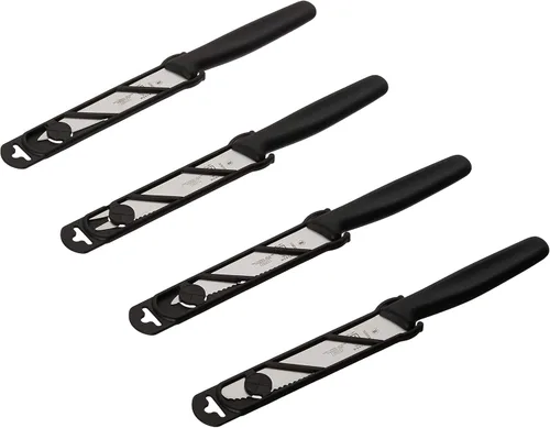 Miniatura 4 de Mercer Culinary Cuchillo de barra, negro, borde liso de 4 pulgadas, punta puntiaguda