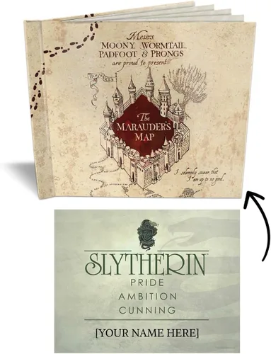Miniatura 12 de Harry Potter - Marauder's Map Sketchbook - Contains Personalized Gryffindor Certificate and 5 Blank Parchment Papers - Officially Licensed