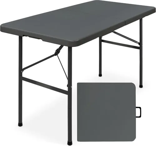 Miniatura 14 de Best Choice Products Mesa plegable de plástico de 6 pies, para interiores y exteriores, resistente, portátil, con asa, seguro para picnic, fiesta