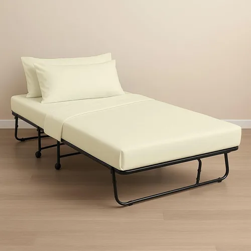 Miniatura 16 de Juego de sábanas bajeras de 4 piezas de 33 x 75 pulgadas, 100 % algodón, perfecto para cama de matrimonio estrecho, cama de campamento, cuna de Lino