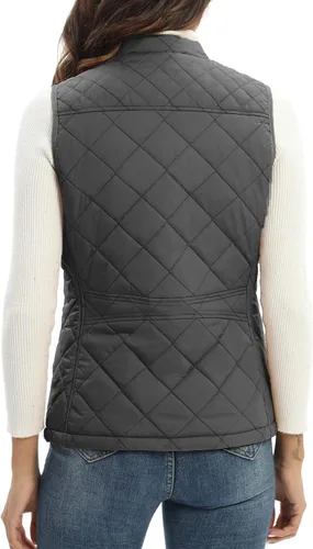 Miniatura 3 de Xeoxarel Chaleco acolchado para mujer, chaleco acolchado (disponible en 2 bolsillos interiores)