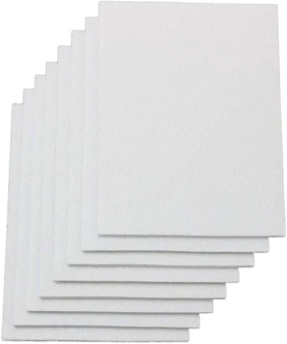 Miniatura 6 de Hojas de fieltro resistentes de 6" x 8" x 1/5" de grosor - 8 hojas (negro)