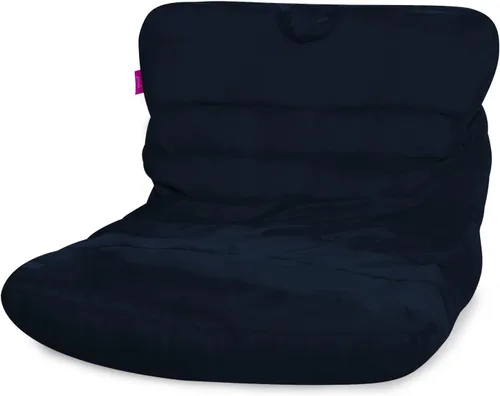 Miniatura 208 de Posh Beanbags - Sillón puff grande, 38 pulgadas, color azul rey sólido Nylon suave - Azul real