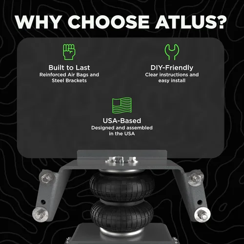 Miniatura 7 de Atlus Engineered By Air Lift A5000 - Kit de suspensión de bolsas de aire para Ford F-150 2021-2025 2WD y 4WD