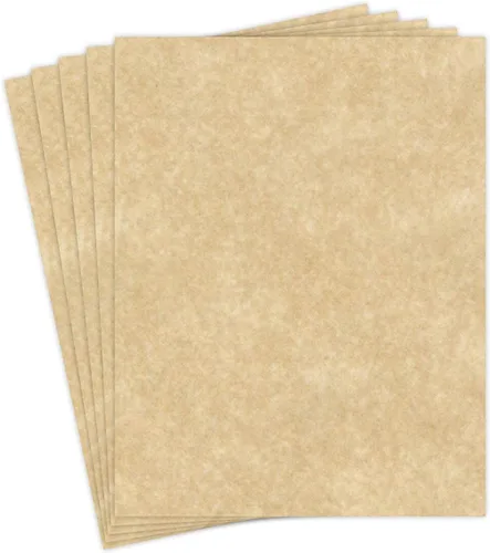 Papel de cartulina reciclada pergamino envejecido, ideal para artes y manualidades, invitaciones, menús de restaurantes, tarjetas de felicitación,