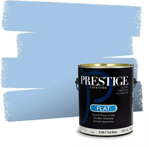 Miniatura 1126 de Pintura Exterior + imprimación PRESTIGE, todo-en-uno, 1 galón, acabado mate, color comparable al Valspar* Royal Gray* VS151-Gris real