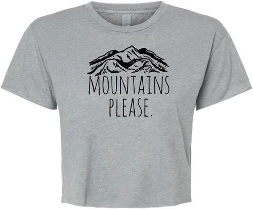 Miniatura 7 de Women's Screen Printed Crop Tee, Shirts With Sayings