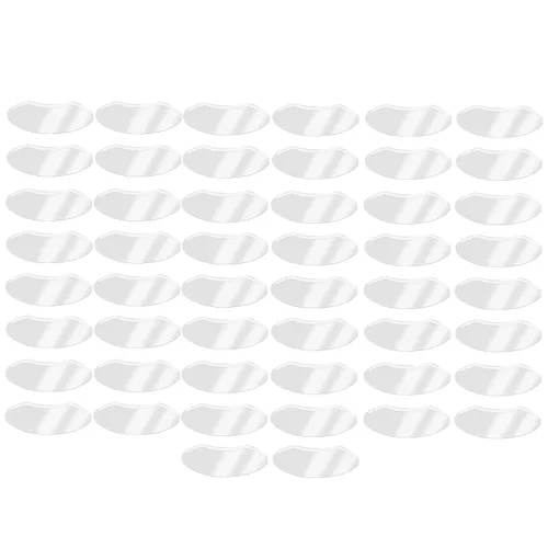 Pilipane 50 viseras faciales desechables, viseras protectoras transparentes de ducha para procedimientos de pestañas y cejas