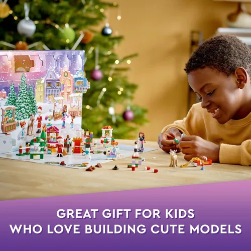 Miniatura 3 de LEGO Friends - Calendario de Adviento 2022 41706 - Juego de juguetes de construcción; 24 regalos y juguetes navideños, incluyendo el trineo