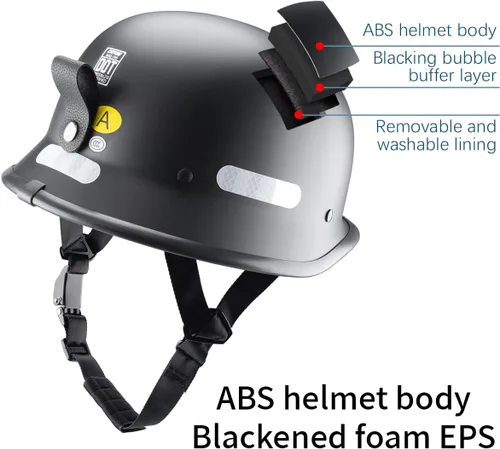 Miniatura 4 de Casco de motocicleta estilo alemán, medio casco con carcasa de media concha para motocicletas Chopper Cruiser