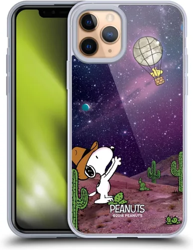 Miniatura 180 de Head Case Designs Funda de gel con licencia oficial de Peanuts Nebula Cactus Needles Snoopy Space Cowboy [protección de grado militar] compatible