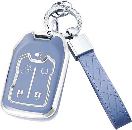 Funda para llavero con llavero para GMC Terrain Yukon Suburban Tahoe Acadia Sierra Silverado