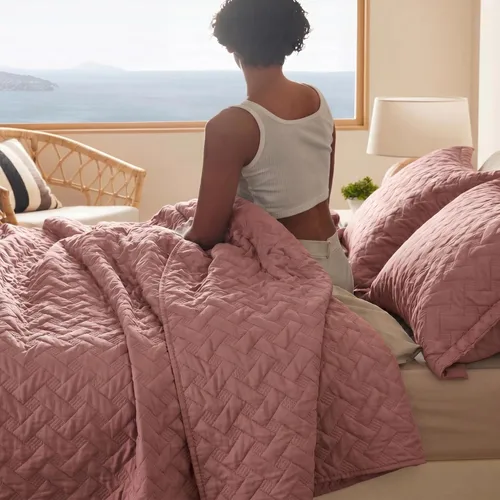 Miniatura 26 de Bedsure Colchas de tamaño King de gran tamaño, colchas ligeras de gran tamaño con patrón de tejido de canasta, juego de ropa de cama suave, juego