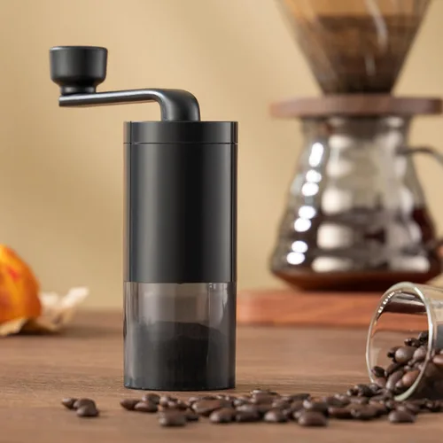 Miniatura 3 de Molinillo de café manual, molinillo de café portátil de mano, molinillo de café de rebabas cónicas con manivela, molinillos de espresso de rebabas