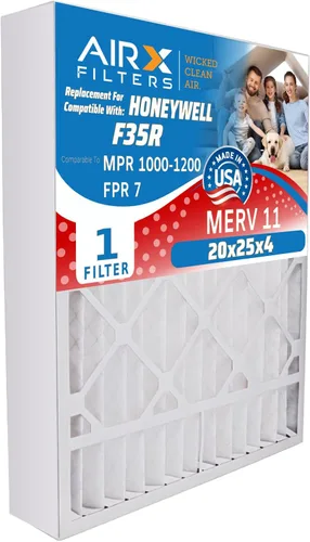 Miniatura 7 de AIRX FILTERS WICKED CLEAN AIR. Filtro de horno 20x25x4 MERV 11 compatible con filtro de aire Honeywell 20x25x4 F25 1 solo filtro