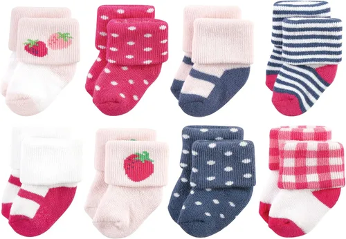 Miniatura 105 de Hudson Baby - Calcetines de algodón para bebés recién nacidos y Terry para niñas bebés