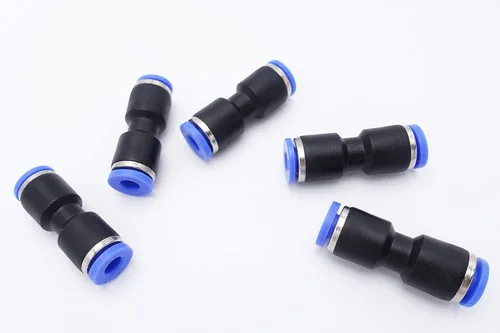 Miniatura 8 de Empuje para conectar, tubo de 1/2 pulgada de diámetro exterior x tubo de 1/4 pulgadas, conector de dos vías de unión recta de aire neumático