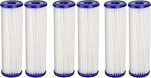 CFS Paquete de 6 cartuchos de filtro de agua para sedimentos compatibles con modelos S1A-D - Elimina el mal sabor y el olor - Cartucho de filtro de