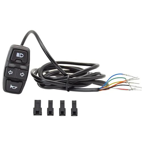 Miniatura 3 de Interruptor de luz delantera para motocicleta, juego de botón de señal de giro, bocina, interruptor de encendido/apagado de 3 en 1, interruptores