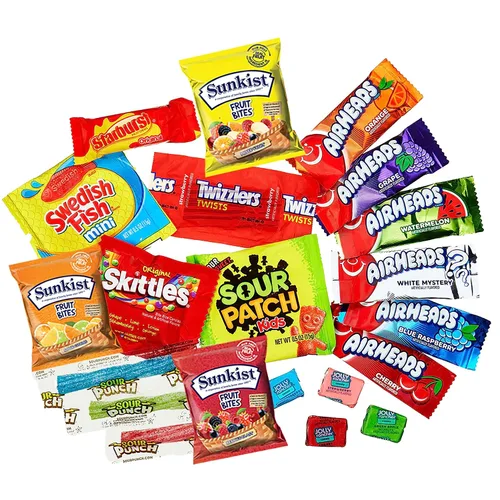 Miniatura 6 de Sarah's Candy Factory Caramelos de frutas surtidos a granel, Starburst, Skittles, peces suecos, cabezas de aire, Jolly Rancher, Sunkist y más
