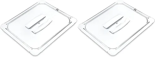 Miniatura 10 de Carlisle FoodService Products Storplus - Tapa para bandeja de alimentos de tamaño 1/2 para catering, bufés y restaurantes, policarbonato, 12.75 x