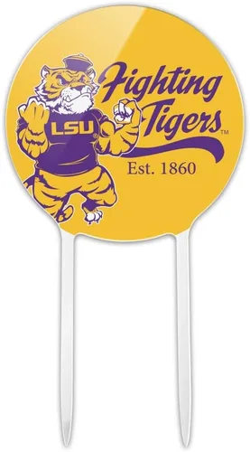 Acrílico Mike the Fighting Tiger LSU - Decoración de fiesta para boda, aniversario, cumpleaños, graduación