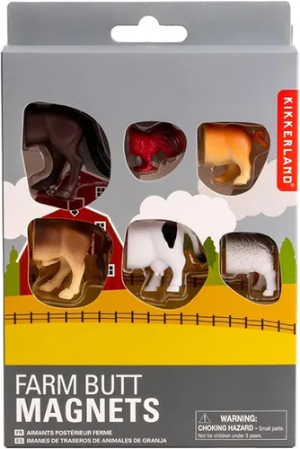 Miniatura 5 de Imanes con forma de cola de tiburón Kikkerland, set de 6 (MG64), Multicolor