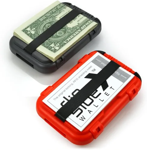 Miniatura 7 de Flipside Wallets 4 Cartera con bloqueo RFID para hombre con clip extraíble para dinero, delgada, segura y resistente a los golpes