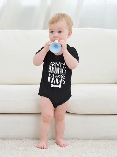 Miniatura 3 de Funnycokid Overol para bebé, diseño divertido, una sola pieza