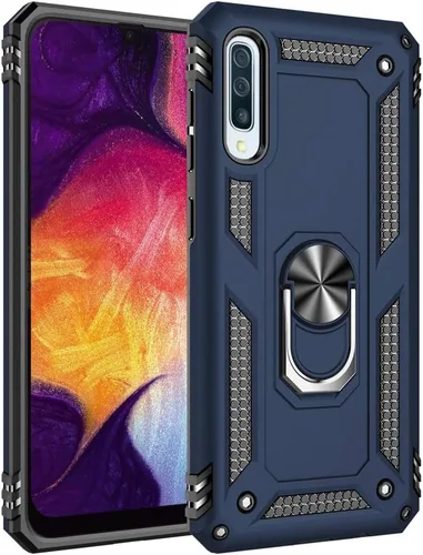 Miniatura 13 de Carcasa de grado militar para Samsung Galaxy A50, anillo giratorio de metal 360, soporte magnético para montaje en automóvil, resistente a prueba
