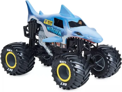 Miniatura 2 de Monster Jam 2021 Target Exclusive Breaking World Records Series 1:24 Megalodon fundido a troquel