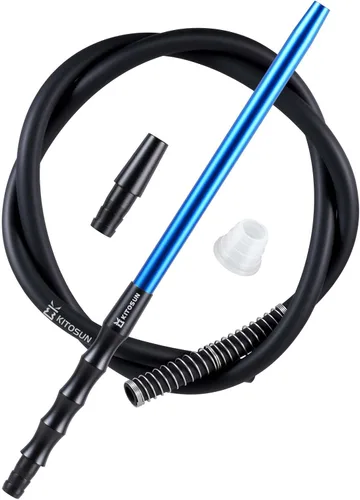 Miniatura 7 de Kitosun D-Hose Juego de manguera para cachimba – Accesorios para shisha premium de 1.1 pies de largo mango de boquilla de aluminio desmontable