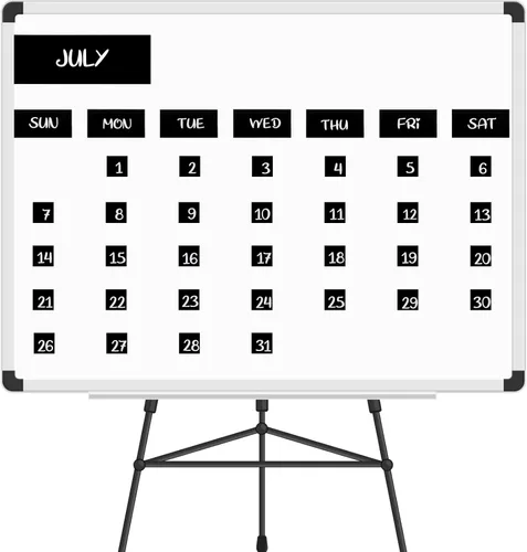 Miniatura 6 de Calendario magnético para refrigerador con 50 días de la semana y meses, indicadores magnéticos para oficina y pizarra blanca