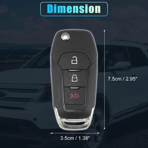 Miniatura 6 de X AUTOHAUX 315MHz N5F-A08TAA Reemplazo inteligente de proximidad sin llavero remoto para Ford F150 F250 F350 2015-2019 para F450 F550 2018-2019