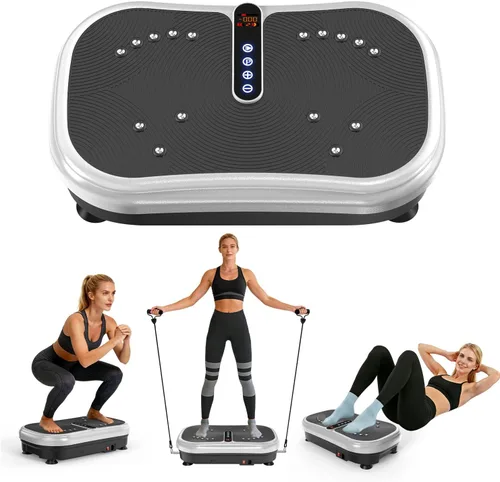 Miniatura 2 de AXV Vibration Plate Exercise Machine Whole Body Workout Music Vibrate Fitness Platform Lymphatic Drainage Machine for Weight Loss Shaping Toning