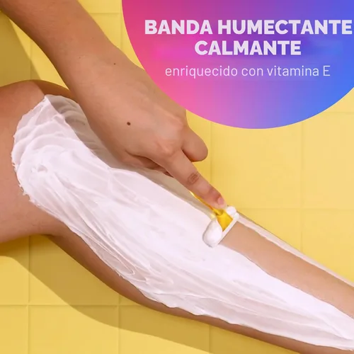 Miniatura 5 de BIC - Juego de rasuradoras lubricadas premium con aloe vera y vitamina E desechables para mujer, Strip Soleil Color, 10 unidades, 3 navajas