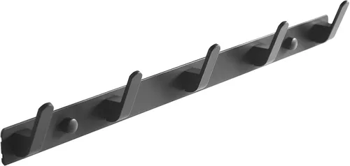 Miniatura 8 de 4 ganchos de pared negro mate para toallas de baño, de acero inoxidable, resistente, para colgar abrigos, percheros decorativos para colgar