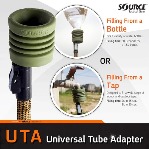 Miniatura 3 de Source Adaptador de tubo universal táctico para sistemas de hidratación