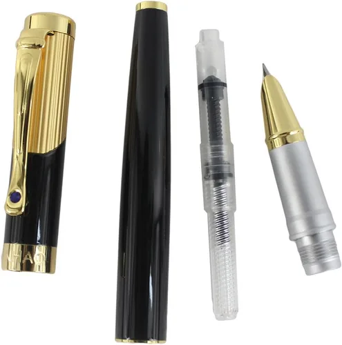 Miniatura 4 de 9009 Pluma Estilográfica Golden Clip Punta Fina - Negro