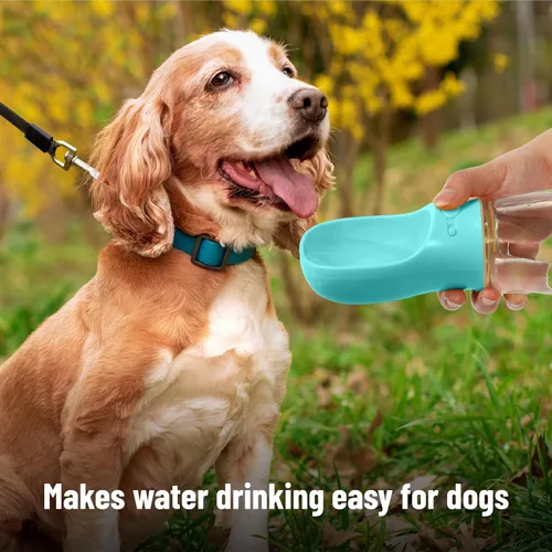 Miniatura 4 de Mr. Pen - Botella de agua para perros, 19 onzas, grande, azul aguamarina, dispensador portátil de botella de agua para perros, no apto